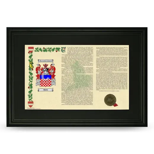 Mirth Deluxe Armorial Landscape Framed- Black