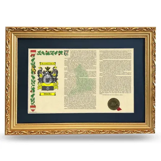 Miskelley Deluxe Armorial Landscape Framed - Gold