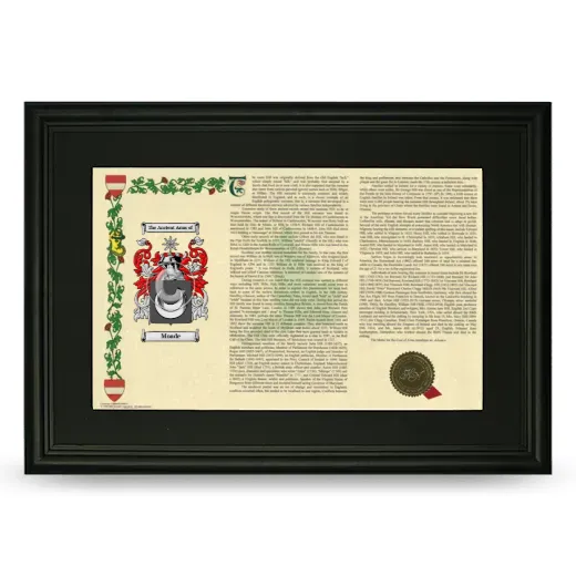 Moade Deluxe Armorial Landscape Framed- Black