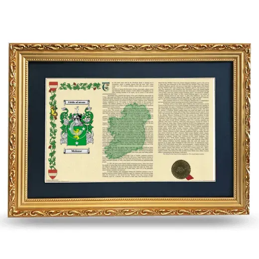 Molome Deluxe Armorial Landscape Framed - Gold