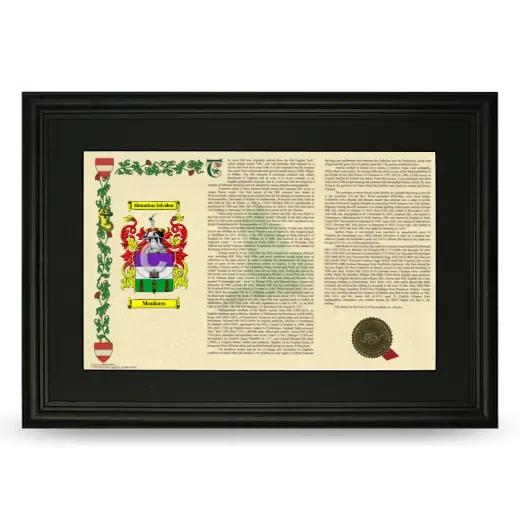 Monkuss Deluxe Armorial Landscape Framed- Black