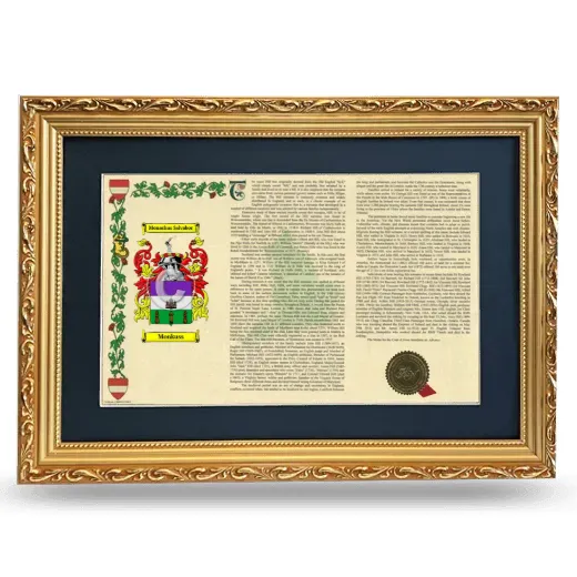 Monkuss Deluxe Armorial Landscape Framed - Gold