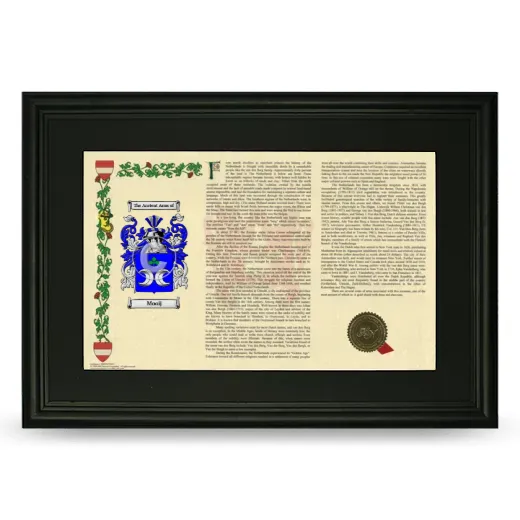 Mooij Deluxe Armorial Landscape Framed- Black