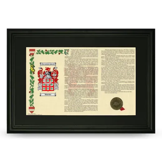 Moreira Deluxe Armorial Landscape Framed- Black