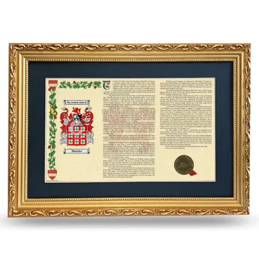 Moreiro Deluxe Armorial Landscape Framed - Gold