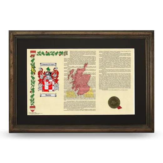 Morley Deluxe Armorial Landscape Framed - Brown