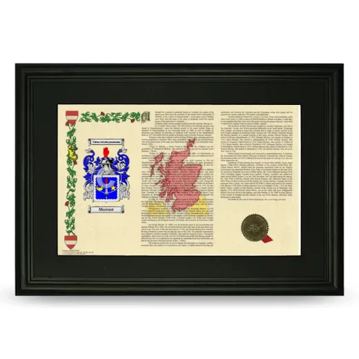 Morrant Deluxe Armorial Landscape Framed- Black