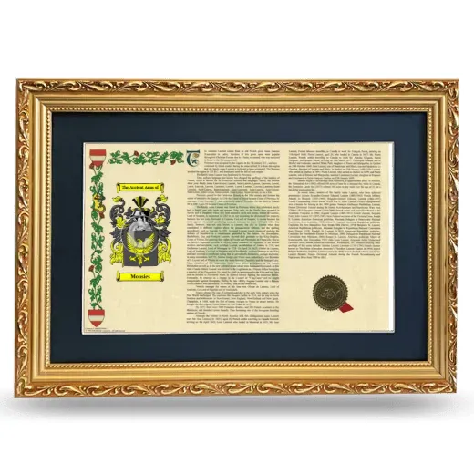 Mousies Deluxe Armorial Landscape Framed - Gold
