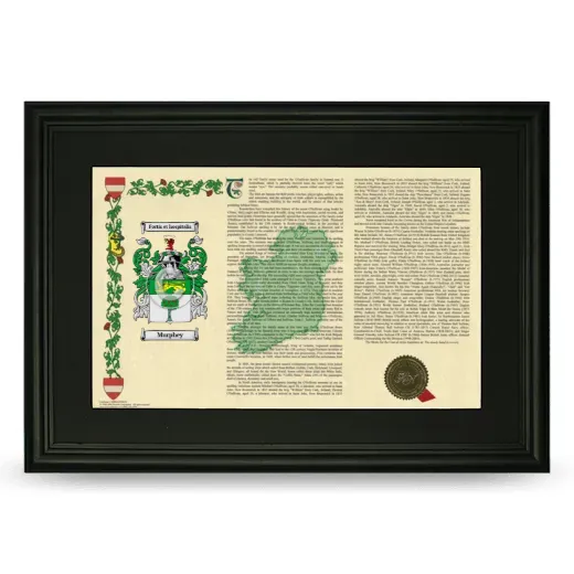 Murphey Deluxe Armorial Landscape Framed- Black