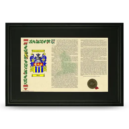 Muss Deluxe Armorial Landscape Framed- Black