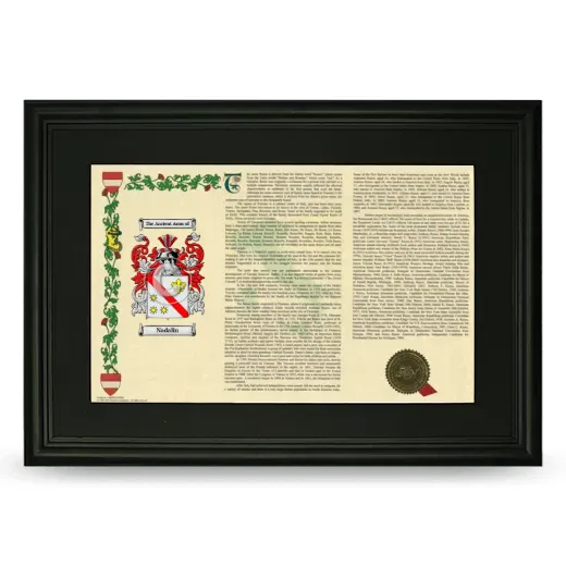 Nadalin Deluxe Armorial Landscape Framed- Black