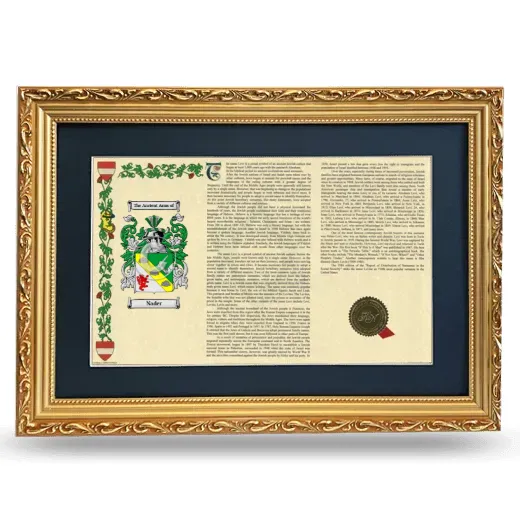 Nader Deluxe Armorial Landscape Framed - Gold