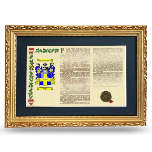 Nagel Deluxe Armorial Landscape Framed - Gold