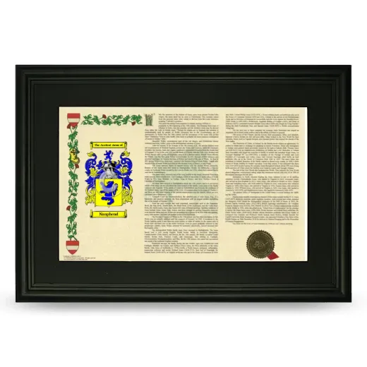 Nanphend Deluxe Armorial Landscape Framed- Black