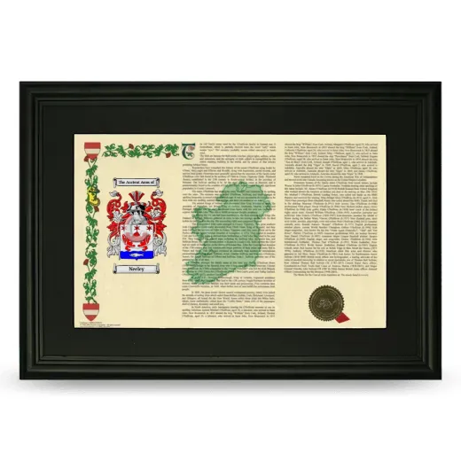 Neeley Deluxe Armorial Landscape Framed- Black