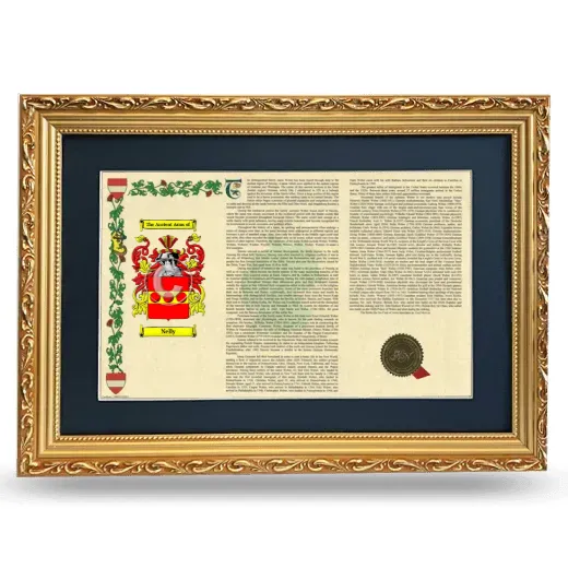 Nelly Deluxe Armorial Landscape Framed - Gold
