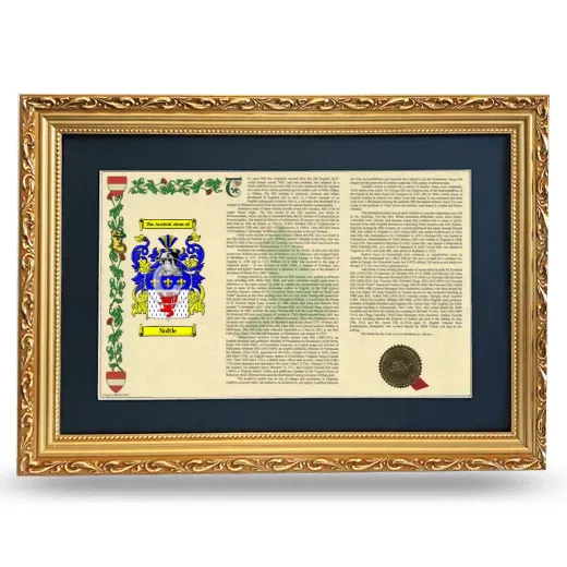Noftle Deluxe Armorial Landscape Framed - Gold