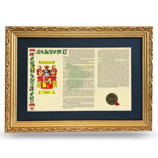 Noguer Deluxe Armorial Landscape Framed - Gold