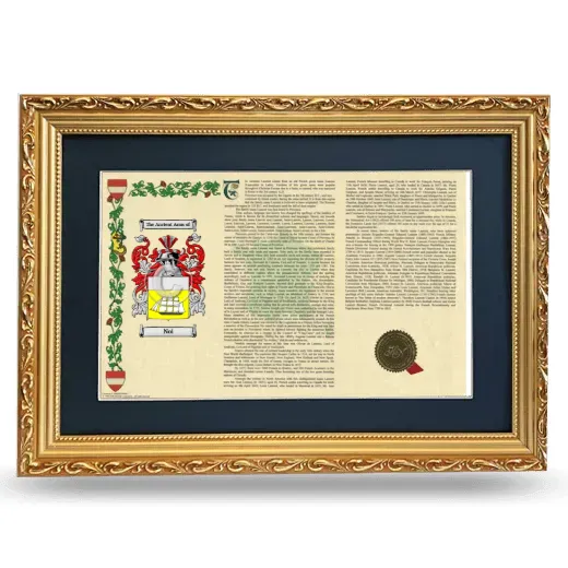 Noi Deluxe Armorial Landscape Framed - Gold