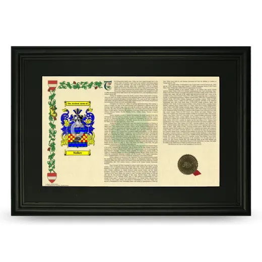 Nolker Deluxe Armorial Landscape Framed- Black