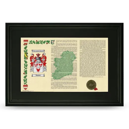 Noonen Deluxe Armorial Landscape Framed- Black