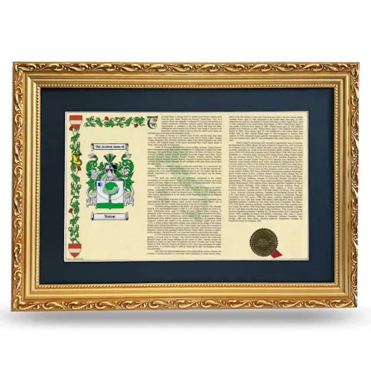 Notoe Deluxe Armorial Landscape Framed - Gold