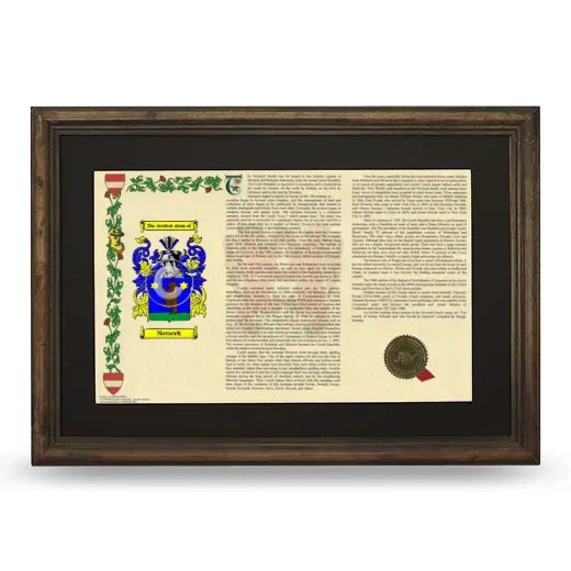 Novacek Deluxe Armorial Landscape Framed - Brown