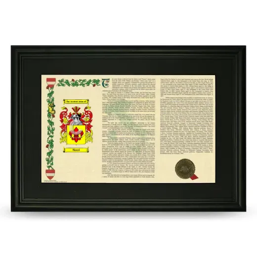 Nozzi Deluxe Armorial Landscape Framed- Black