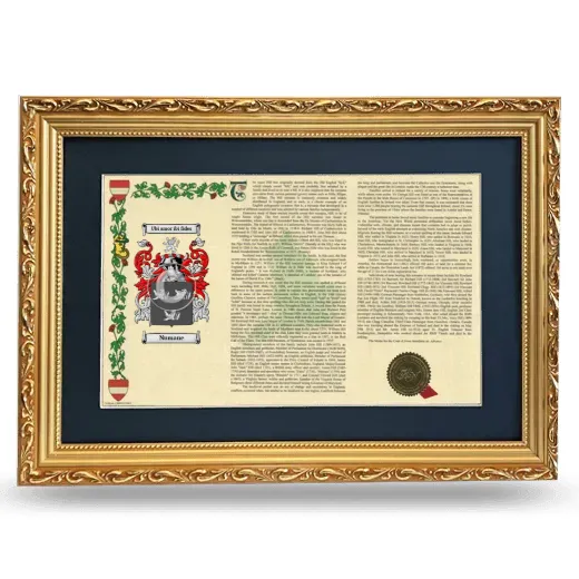 Numane Deluxe Armorial Landscape Framed - Gold