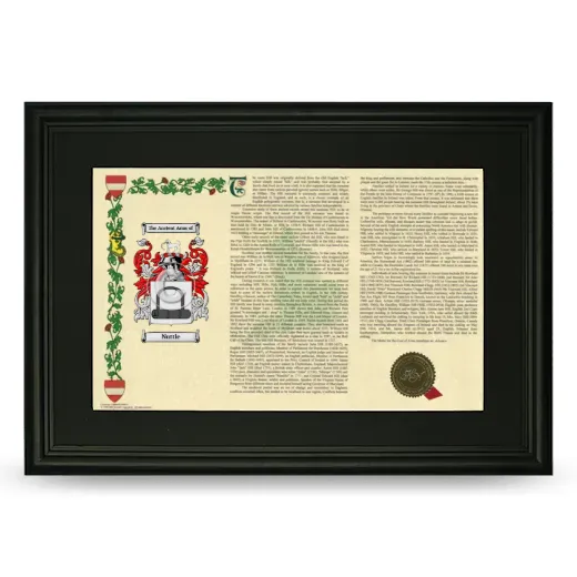 Nuttle Deluxe Armorial Landscape Framed- Black
