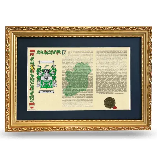 O donoghue Deluxe Armorial Landscape Framed - Gold
