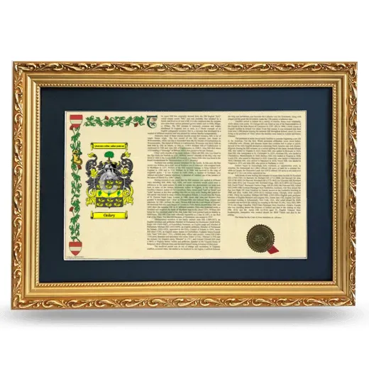 Oakey Deluxe Armorial Landscape Framed - Gold