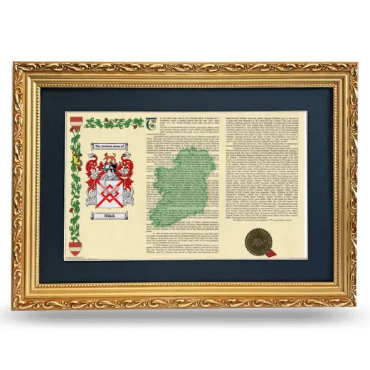 Oblak Deluxe Armorial Landscape Framed - Gold