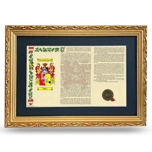 Olsén Deluxe Armorial Landscape Framed - Gold