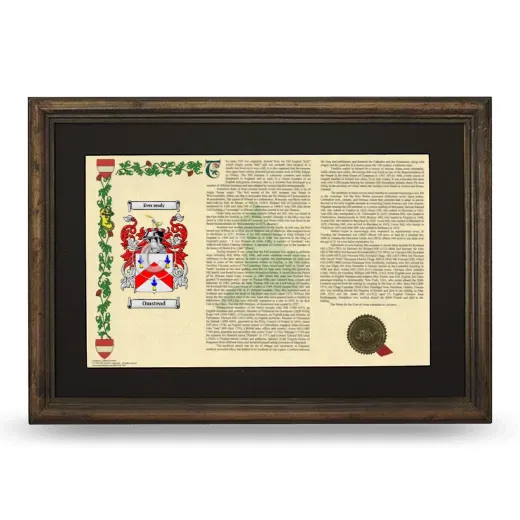 Omstead Deluxe Armorial Landscape Framed - Brown