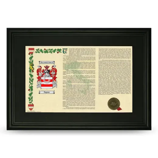 Pagans Deluxe Armorial Landscape Framed- Black