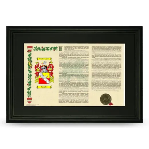 Pannifer Deluxe Armorial Landscape Framed- Black