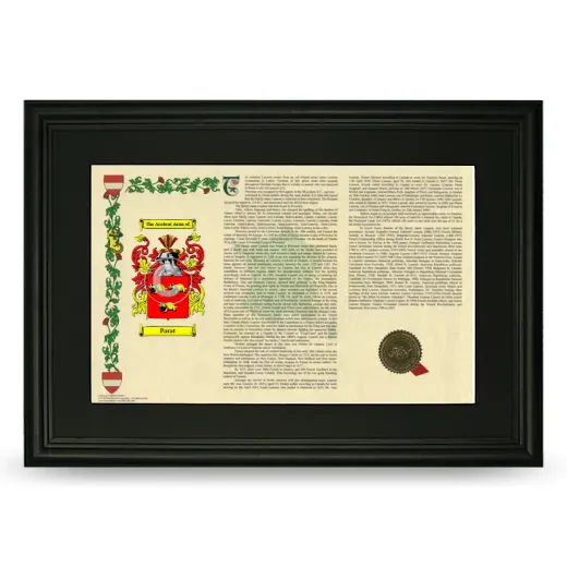 Parat Deluxe Armorial Landscape Framed- Black