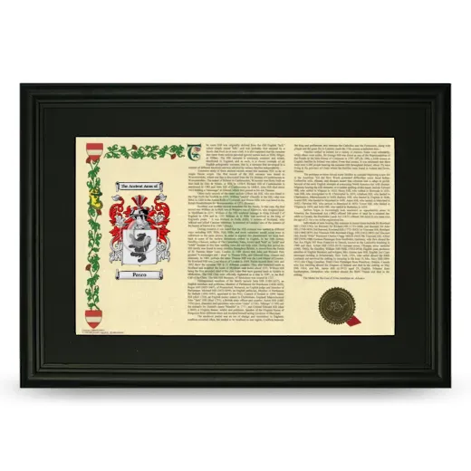 Pasco Deluxe Armorial Landscape Framed- Black