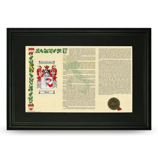 Pasco Deluxe Armorial Landscape Framed- Black