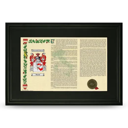 Pascot Deluxe Armorial Landscape Framed- Black
