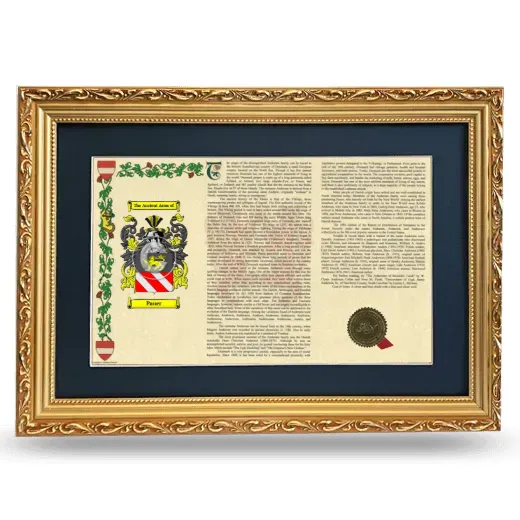 Pauer Deluxe Armorial Landscape Framed - Gold