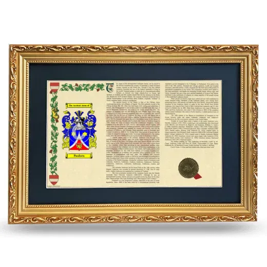 Paulsen Deluxe Armorial Landscape Framed - Gold