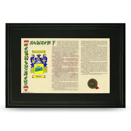 Pauwen Deluxe Armorial Landscape Framed- Black