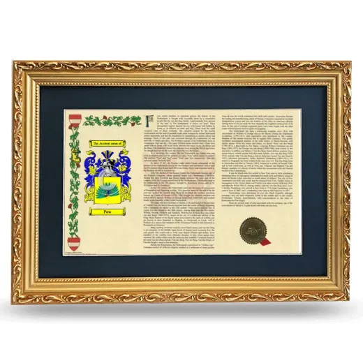 Paw Deluxe Armorial Landscape Framed - Gold
