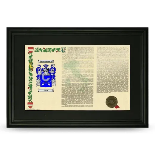 Payze Deluxe Armorial Landscape Framed- Black