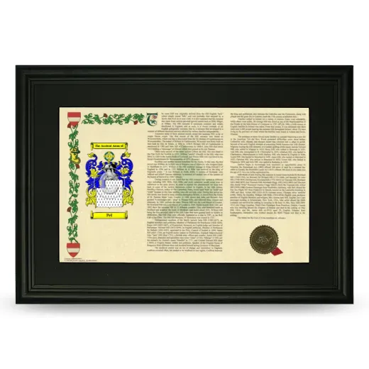 Pel Deluxe Armorial Landscape Framed- Black