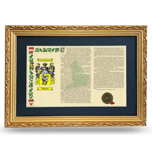 Pellegrine Deluxe Armorial Landscape Framed - Gold