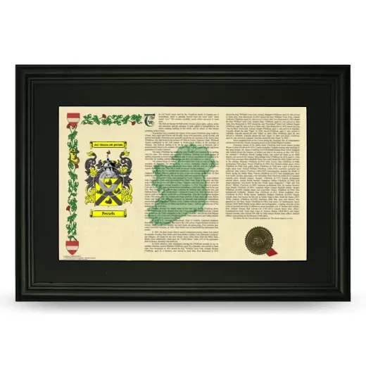 Persels Deluxe Armorial Landscape Framed- Black