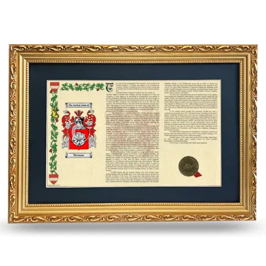 Persson Deluxe Armorial Landscape Framed - Gold